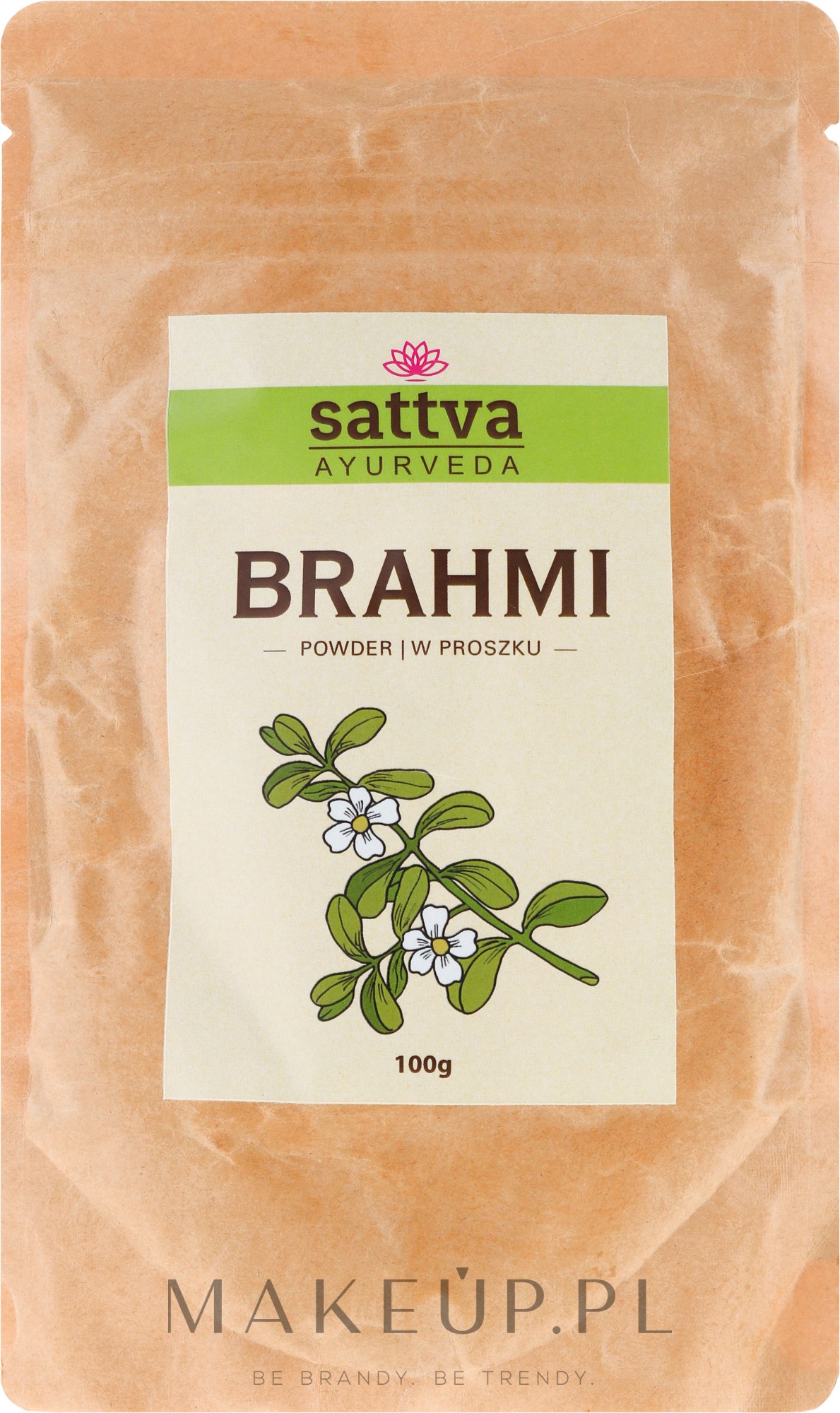 Ajurwedyjski puder do włosów Brahmi - Sattva Ayurveda — Zdjęcie 100 g