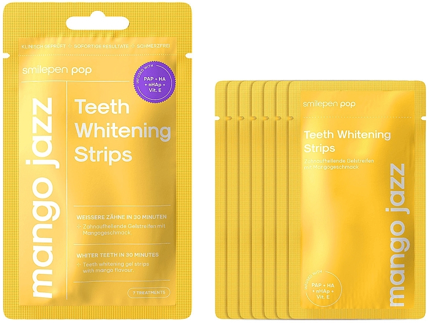 Wybielające paski do zębów Mango - SwissWhite Smilepen Pop Mango Jazz Teeth Whitening Strips — Zdjęcie N2