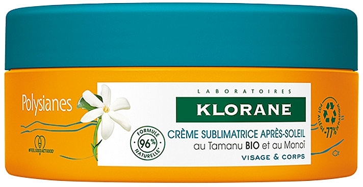 Krem po opalaniu - Klorane Polysianes After-Sun Sublimating Cream Tamanu and Monoi — Zdjęcie N1