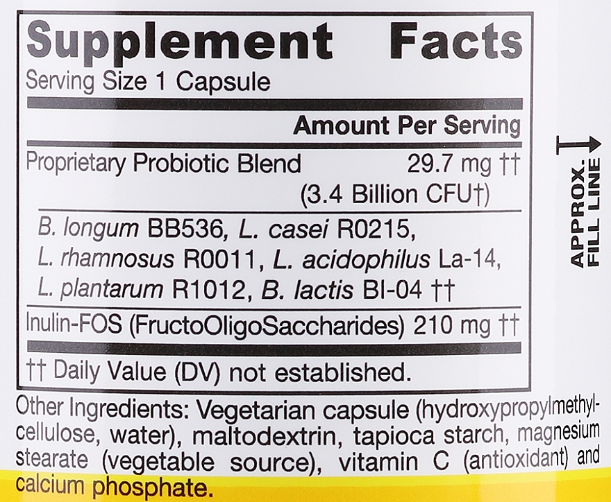 Suplement diety z kompleks Jarro-Dophilus i FOS - Jarrow Formulas Jarro-Dophilus + FOS — Zdjęcie N7