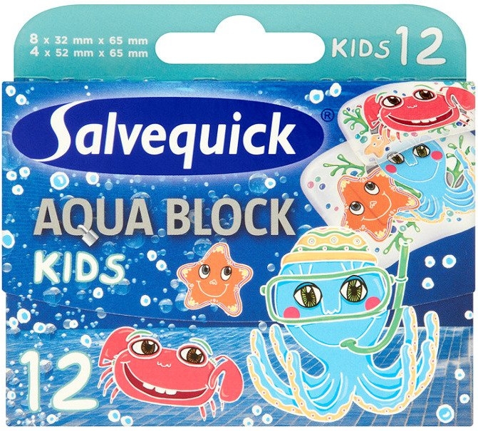 Plastry dla dzieci - Salvequick Aqua Block Kids Slices — Zdjęcie N1
