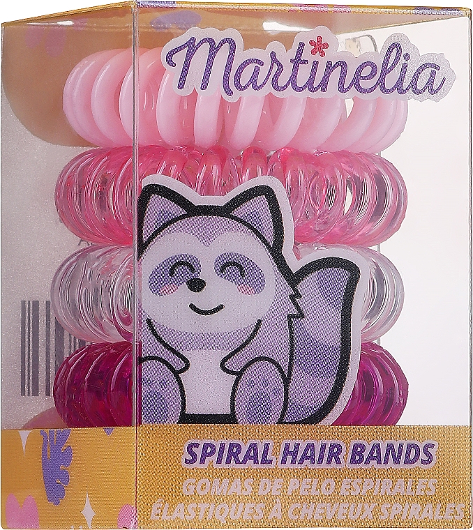 Gumki do włosów, różowe, 5 szt. - Martinelia — Zdjęcie N1