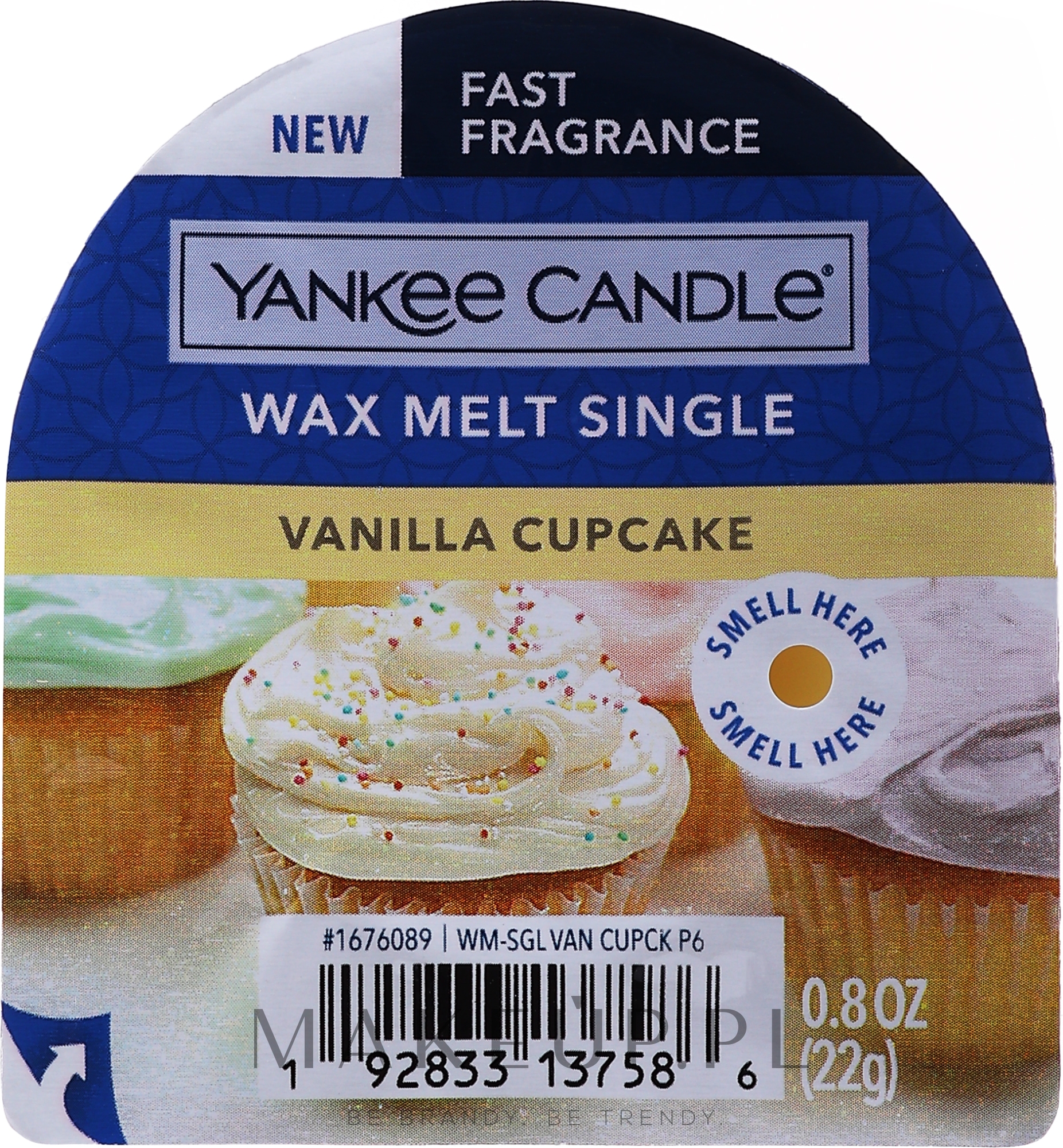 Wosk zapachowy - Yankee Candle Vanilla Cupcake Wax Melt — Zdjęcie 22 g