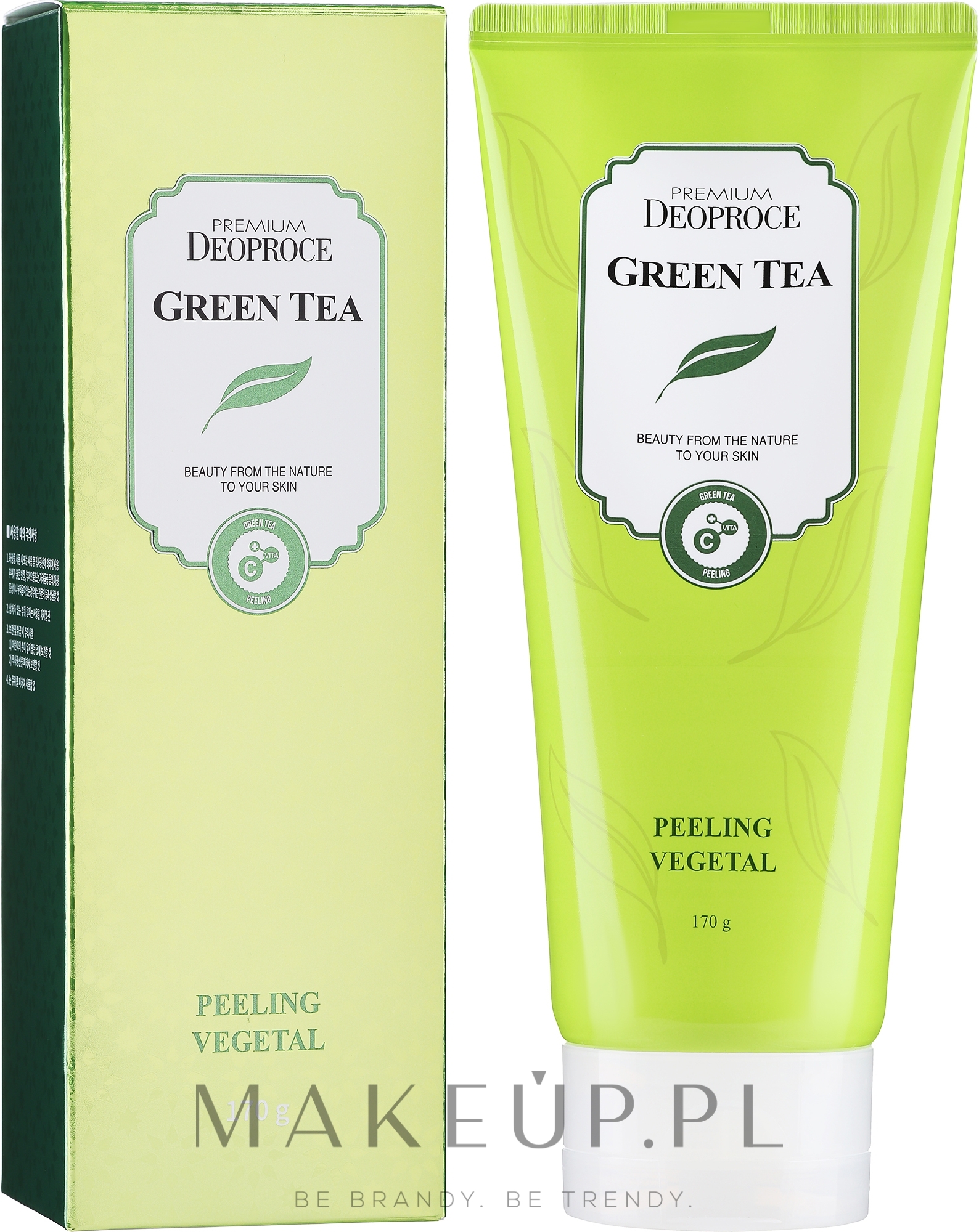 Peeling na bazie zielonej herbaty - Deoproce Premium Green Tea Peeling Vegetal — Zdjęcie 170 g