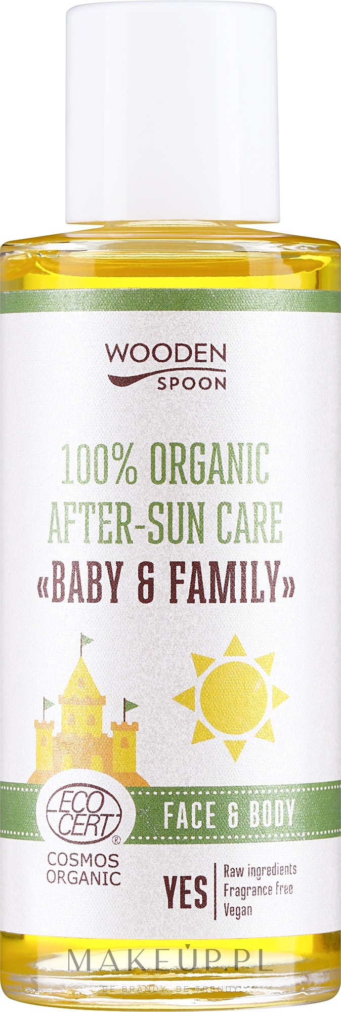 Olejek po opalaniu - Wooden Spoon 100% Organic After-Sun Care — Zdjęcie 100 ml
