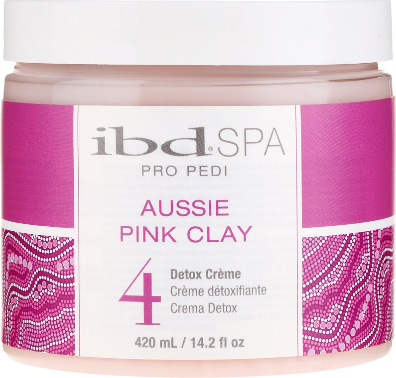 Krem do rąk i stóp z różową glinką - IBD Spa Aussie Pink Clay Detox Creme  — Zdjęcie N1