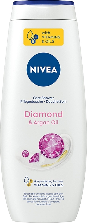 Żel pod prysznic - NIVEA Care Diamond & Argan Oil — Zdjęcie N1