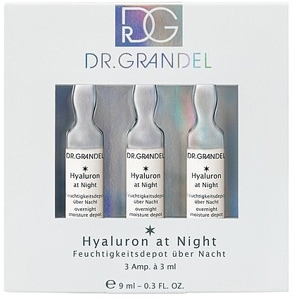 Koncentrat w ampułkach na noc z kompleksem olejków - Dr. Grandel Hyaluron at Night — Zdjęcie N1