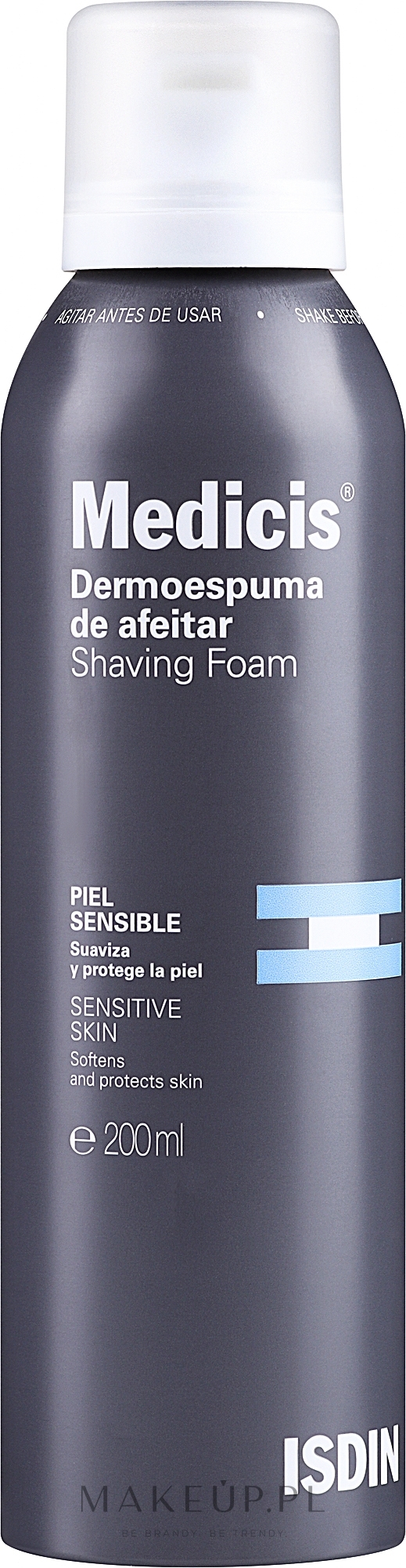 Pianka do golenia - Isdin Medicis Shaving Foam — Zdjęcie 200 ml