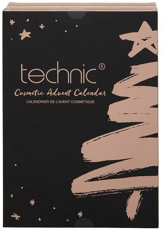 Zestaw Kalendarz adwentowy, 24 produkty - Technic Cosmetics Advent Calendar Make Up Beauty Gift Christmas — Zdjęcie N1