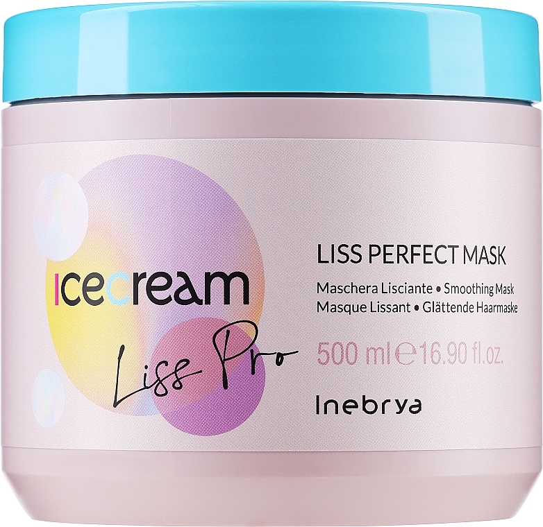 Maska do twardych i suchych włosów - Inebrya Ice Cream Liss-Pro Liss Perfect Mask
