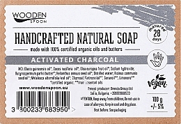 WYPRZEDAŻ  Mydło w kostce z aktywnym węglem drzewnym Delfin - Wooden Spoon Bar Soap * — Zdjęcie N2