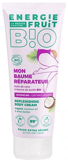 Krem regenerujący do bardzo suchej skóry z kokosem i masłem shea - Energie Fruit Bio Replenishing Body Cream — Zdjęcie N1