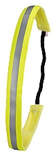 Kup Opaska, neonowo-żółto-szara - Ivybands Neon Yellow Reflectiv Super Thin Hair Band