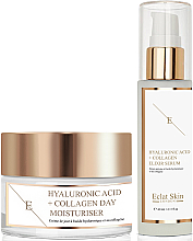 Kup Zestaw - Eclat Skin London Hyaluronic Acid & Collagen (f/ser/60ml + f/cream/50ml)