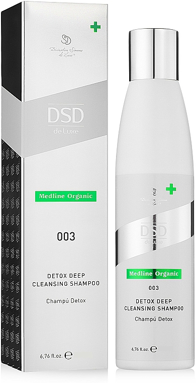 Odświeżający szampon do głębokiego oczyszczenia i detoksu włosów nr 003 - Simone DSD de Luxe Medline Organic Detox Deep Cleansing Shampoo — Zdjęcie N1