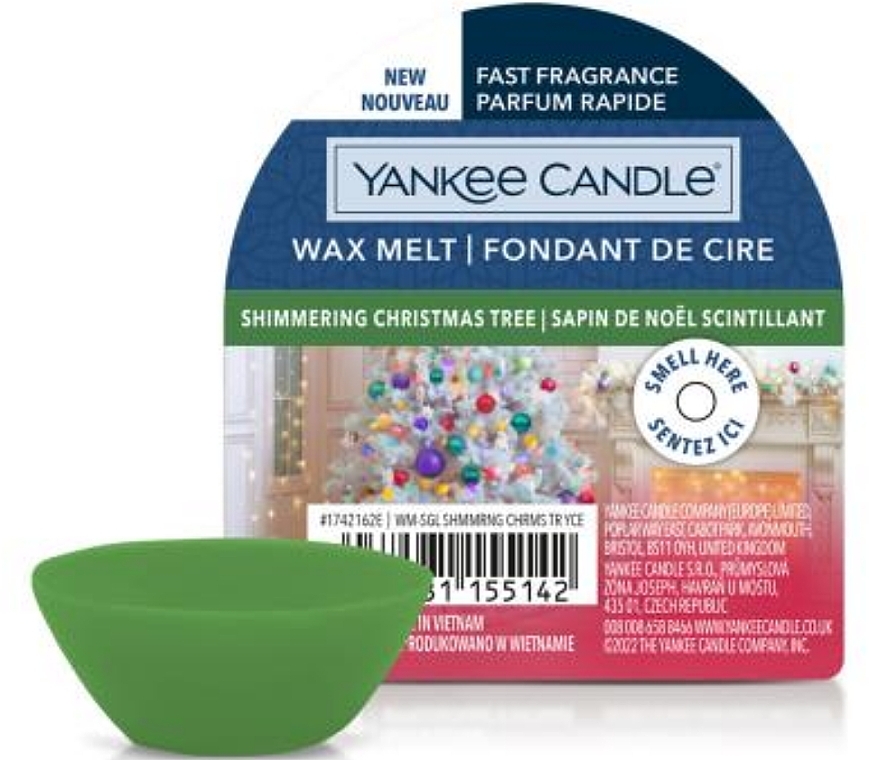 Wosk aromatyczny - Yankee Candle Shimmering Christmas Tree Wax Melts  — Zdjęcie N1