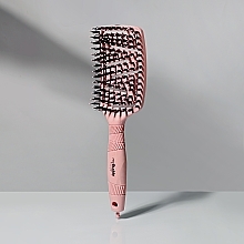 Szczotka do włosów z włosiem dzika, różowa - myBuddy — Zdjęcie N2