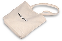 Beżowa torba ekologiczna EcoVibe - MAKEUP Eco Bag Shopper Large Beige — Zdjęcie N2