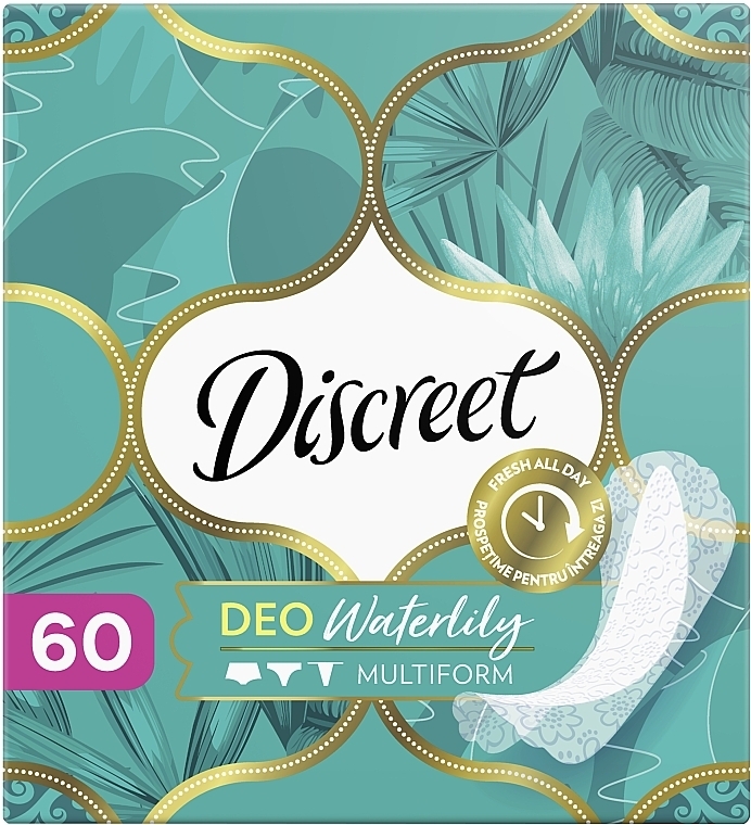 Wkładki higieniczne, 60 szt - Discreet Deo Waterlily Multiform — Zdjęcie N2