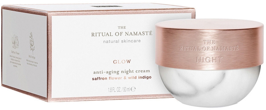 Przeciwzmarszczkowy krem na noc do twarzy - Rituals The Ritual Of Namaste Glow Anti-Aging Night Cream
