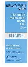 Kojące serum do twarzy - Revolution Skin Blemish Tea Tree & Hydroxycinnamic Acid Serum — Zdjęcie N4