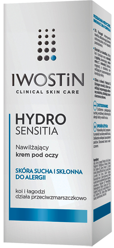 Nawilżający krem pod oczy do skóry suchej i skłonnej do alergii - Iwostin Hydro Sensitia Moisturizing Eye Cream — Zdjęcie N1