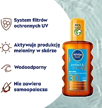 Olejek w sprayu aktywujący naturalną opaleniznę SPF 30 - NIVEA SUN Protect & Bronze — Zdjęcie N3