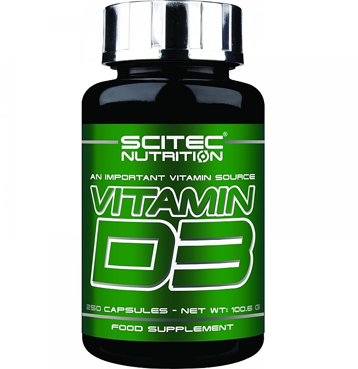 Witamina D3 w kapsułkach - Scitec Nutrition  — Zdjęcie N1