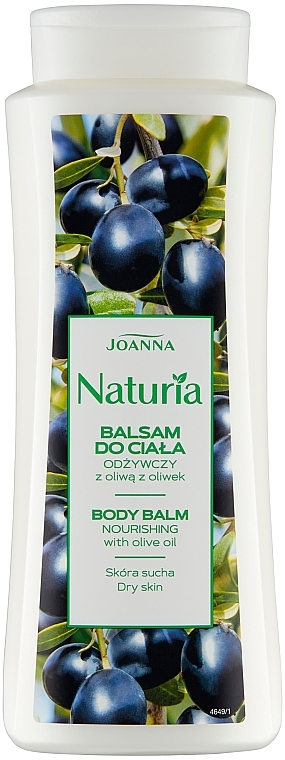 Odżywczy balsam do ciała z oliwą z oliwek - Joanna Naturia