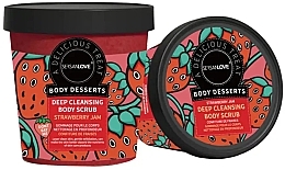 Peeling do ciała - Sersanlove Body Desserts Deep Cleansing Body Scrub Strawberry — Zdjęcie N1