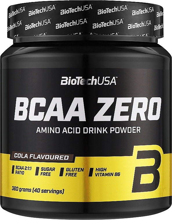 Kompleks aminokwasów o smaku coli - BioTechUSA BCAA Zero Cola Amino Acid Drink Powder  — Zdjęcie N2