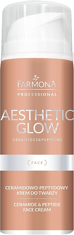 Ceramido-peptydowy krem ​​do twarzy - Farmona Professional Aesthetic Glow Ceramide & Peptide Face Cream — Zdjęcie N1