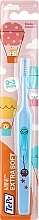 Szczoteczka do zębów dla dzieci, jasnoniebieska - TePe Mini Extra Soft — Zdjęcie N2