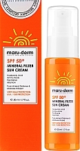 Krem przeciwsłoneczny do twarzy - Maruderm Cosmetics Mineral Filter Sun Cream SPF 50+ — Zdjęcie N2