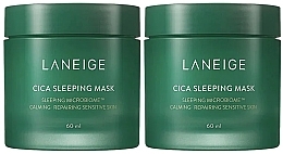 Zestaw - Laneige Special Care Cica Sleeping Mask (mask/2x60ml) — Zdjęcie N1