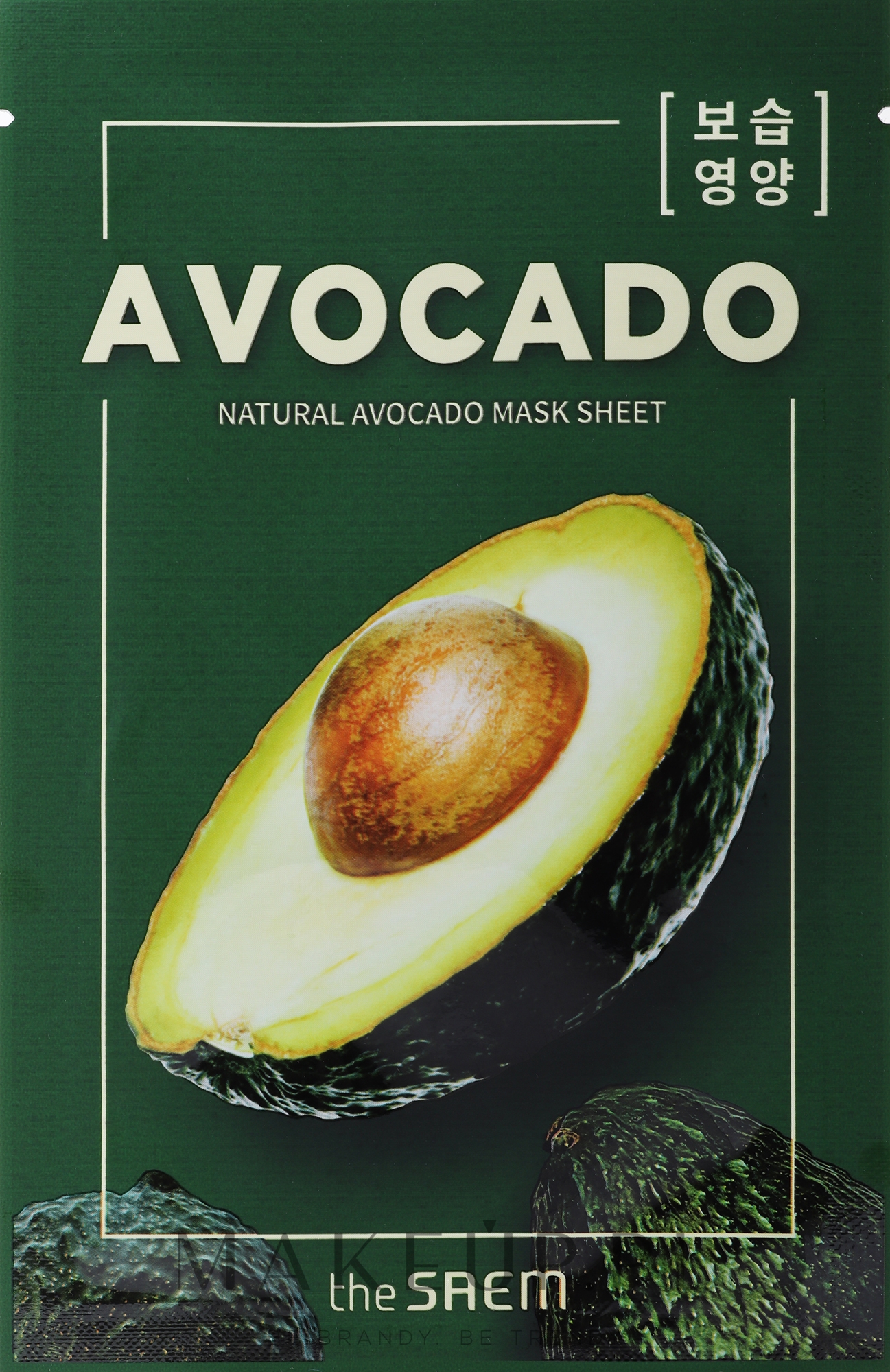 Maseczka w płachcie do twarzy z ekstraktem z awokado - The Saem Natural Avocado Mask Sheet — Zdjęcie 21 ml