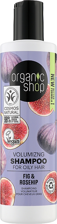 Szampon do włosów Figa i dzika róża - Organic Shop Shampoo — Zdjęcie N1