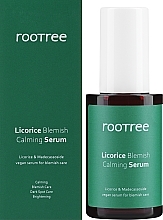 Kojące serum przeciw niedoskonałościom skóry - Rootree Licorice Blemish Calming Serum — Zdjęcie N2