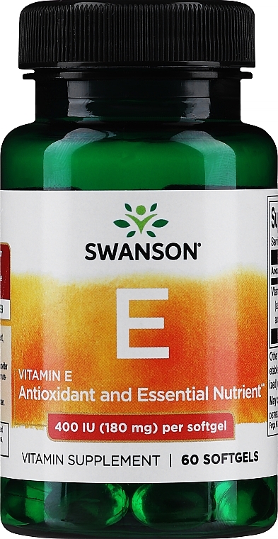 Suplement diety Witamina E - Swanson Vitamin E 400 IU — Zdjęcie N1