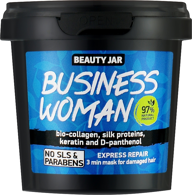 3-minutowa maska do włosów zniszczonych - Beauty Jar Business Woman Express Repair 3 Min Mask For Damaged Hair — Zdjęcie N1