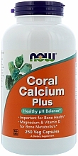 Wapń z magnezem w kapsułkach - Now Foods Coral Calcium Plus — фото N4