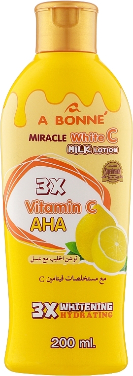 Balsam do ciała z witaminą C i proteinami mleka - A Bonne Miracle White C Milk Lotion — Zdjęcie N4