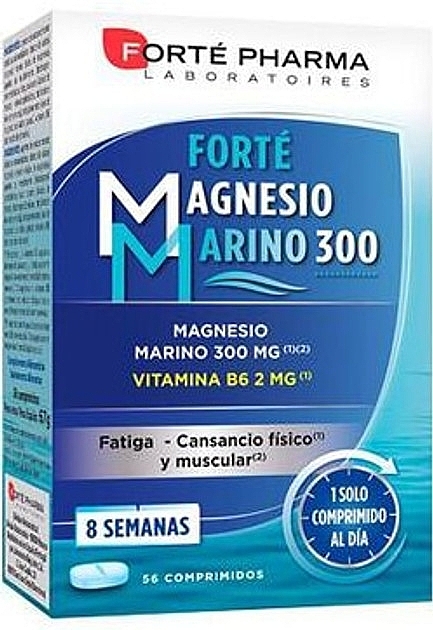 Suplement diety w tabletkach Magnez 300 mg, 56 szt. - Forte Pharma Laboratories Marine Magnesium 300 mg — Zdjęcie N1