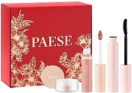 Zestaw - Paese Nature Look Set (mascara/9ml + l/gloss/7.5ml + powder/10g) — Zdjęcie N2