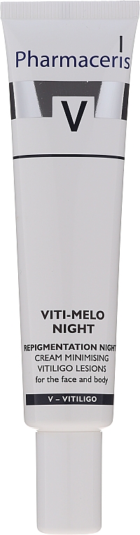 Krem repigmentacyjny do twarzy i ciała na noc - Pharmaceris V Vito-Melo Night Cream — Zdjęcie N2