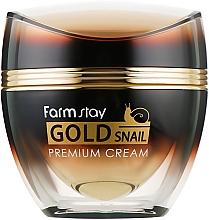Krem do twarzy ze śluzem ślimaka - FarmStay Gold Snail Premium Cream — Zdjęcie N2