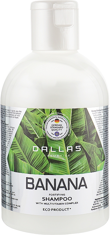 Szampon do włosów Banan - Dalas Cosmetics Fortifying Shampoo — Zdjęcie N4