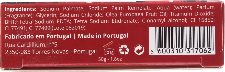 Naturalne mydło w kostce Wiśnia - Essências de Portugal Caretos Cherry Soap — Zdjęcie N3