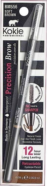 Kredka do brwi ze szczoteczką - Kokie Professional Precision Brow Pencil — Zdjęcie N1